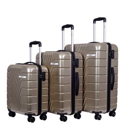 Luggero Set Of 3 Hard-Sided Trolley Suitcase-5