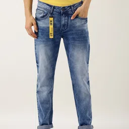Being Human Men Blue Skinny Fit Mid-Rise Clean Look Stretchable Jeans-image-99