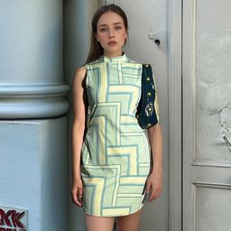 Stylecast X Hersheinbox Geometric Print A-Line Mini Dress-image-40