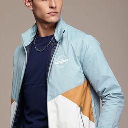 The Roadster Life Co. Colourblocked Mock Collar Sporty Jacket-picture-31