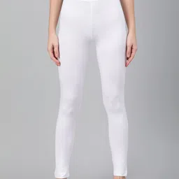 Biba Women White Solid Leggings-picture-29