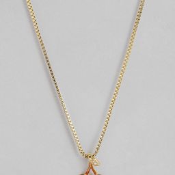 DressBerry Contemporary Shaped Stone-Studded Pendants with Chain-picture-24