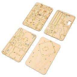 4 DOF Robotic Arm DIY Kit Robotic Arm Plank Wooden & Acrylic Splicing Rudder Robot For STEM Education - RS4963 4 DOF Robotic Arm DIY Kit Robotic Arm Plank Wooden & Acrylic Splicing Rudder Robot For STEM Education - RS4963-80