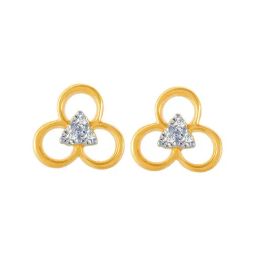 P.C. Chandra Jewellers 14 kt Gold & Diamond Earrings-image-33