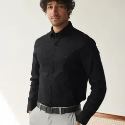 ANDAMEN Black Slim Fit Shirt-picture-30