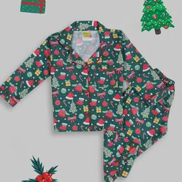 Pyjama Party Kids Conversational Printed Night suit-picture-8