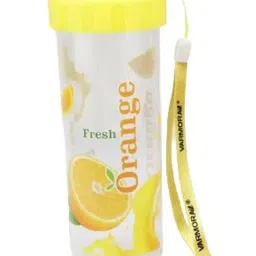 Varmora Sparkle Buddy Yellow Plastic Unbreakable Smart Shaker - 450 ml-image-2