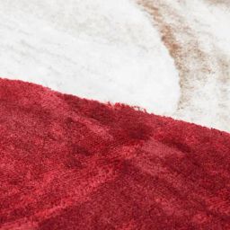 Obsessions Red & Cream Abstract Carpet - Large image 5