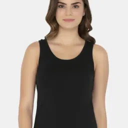 Amante Black Round Neck Tank Top-image-97