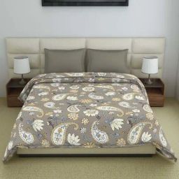 WELSPUN Amaya Crockery Cotton 144 TC 150 GSM Double Bed Quilt-image-24