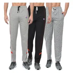 Vimal Jonney Multicolor Regular Fit Trackpants - Pack of 3-image-26