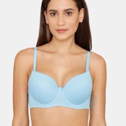 Rosaline by Zivame Blue Under Wired Padded T-Shirt Bra-image-53