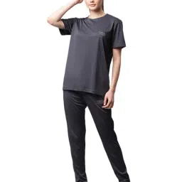 Vimal Jonney Grey Regular Fit T-Shirt With Trackpants-image-96