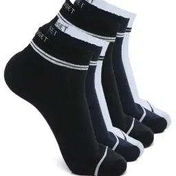 Crusset Multicolor Cotton Polyblend Solid Socks - Pack of 6-image-35