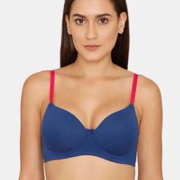 Zivame Blue Wireless T-Shirt Bra-image-70
