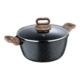 Bergner Grey Non-Stick Marble Induction Base Casserole with Lid - 24cm (3.8L)-3