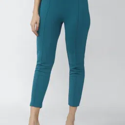Van Heusen Blue Mid Rise Pants-image-69