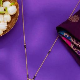 P.N.Gadgil Jewellers 18KT Yellow Gold & Diamond Modern Mangalsutra for Women-image-46