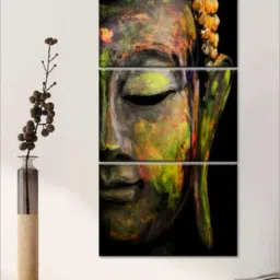 The Art House Abstract Multicolor Canvas Painting-10