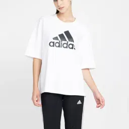 Adidas White Printed T-Shirt-image-60