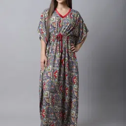 Boston Club Multicolored Cotton Printed Kaftan-picture-44