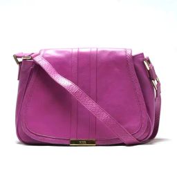 RI2K London Purple Leather Medium Cross Body Bag-image-49