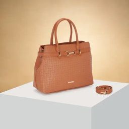 Forever Glam by Pantaloons Brown Textured Medium Handbag-image-53