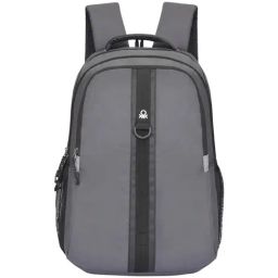 United Colors of Benetton Thunderbolt 23 Grey Laptop Backpack-image-95