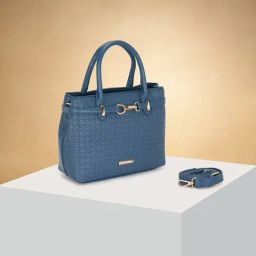 Forever Glam by Pantaloons Blue Textured Medium Handbag-image-23