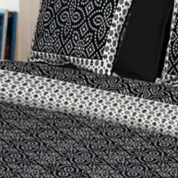 Living Roots Floral Black 240 TC Cotton Bedsheet with 2 Pillow Covers-16