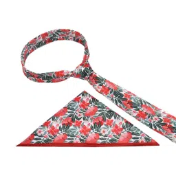Tossido Multi Printed Necktie and Pocket Square Set For Men image 2