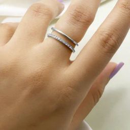 Joker & Witch Silver Simply Elegant Soraida Dainty Finger Ring-43
