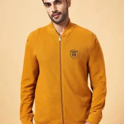 Byford by Pantaloons Mustard Slim Fit Sweatshirt-image-57