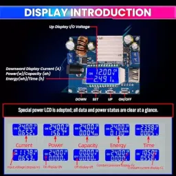 amiciSmart Step-Up/Step-Down Voltage Regulator Buck-Boost Converter with Display 5-30 to 0.6-30 V 4 Amp 35 W Adjustable Power Supply, 1xZK-SJVA-4X image 3