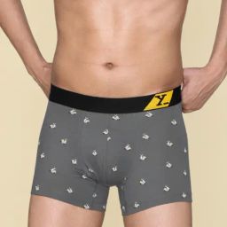 XYXX Vespa Grey Cotton Regular Fit Printed Trunks-picture-44