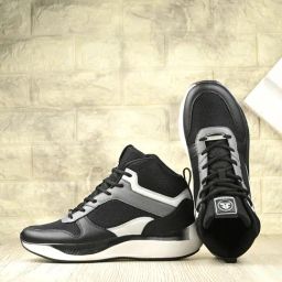 OFF LIMITS Men's Black, Light Grey & Drak Grey Running Shoes-picture-25