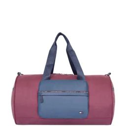 TOMMY HILFIGER Shawnee Burgundy & Navy Duffle Bag-43