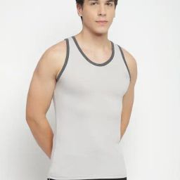 La Intimo Grey Fancy Comfort Vest-image-87