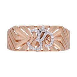 C. Krishniah Chetty Group Om Radiance Divine Cubic Zirconia Gold Ring-picture-13