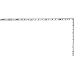 Shinwa Rules Curved Scale Silver Front and Back Side JIS 1.4 mm Thickness, 2450323-97
