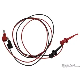 POMONA Test Lead Set, Clip-Banana Plug, 36", 3782-36-02-10