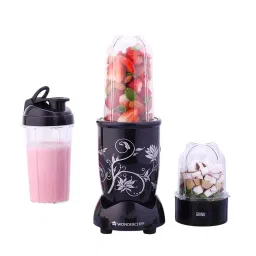 Wonderchef Nutri-Blend Mixer Grinder with Sipper Black Plastic 500 W 500 ml Capacity for Grinding & Chutney-image-91