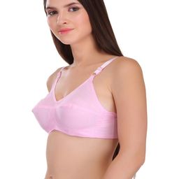 FEATHER LINE Set Of 3 Multicoloured Cotton Non Padded & Non-Wired Everyday Bra-image-81