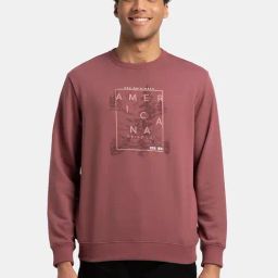 Jockey UM51 Men's Super Combed Cotton Rich French Terry Printed Sweatshirt with Ribbed Cuffs-picture-24