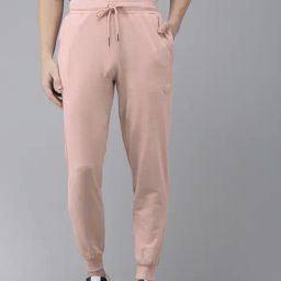 The Bear House Pink Cotton Slim Fit Joggers-image-89
