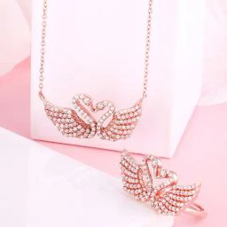 GIVA 92.5 Sterling Silver  Swan Love Set for Women-image-48
