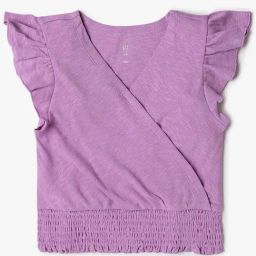 GAP Girls Purple Solid Top-image-72