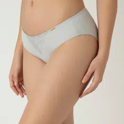 Clovia Grey Polyamide Regular Fit Panty-picture-21