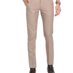 Turtle Grey Ultra Slim Fit Dobby Trousers-image-47