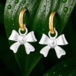 Rubans Gold-Tone Plated Silver Plated Earrings for Women-picture-26